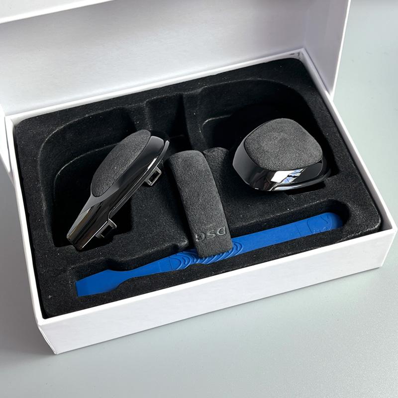 Черный хром с замшевой рукояткой переключения передач, боковая крышка, эмблема DSG для VW Golf 6 7 R GTI Passat B7 B8 CC R20 Jetta MK6