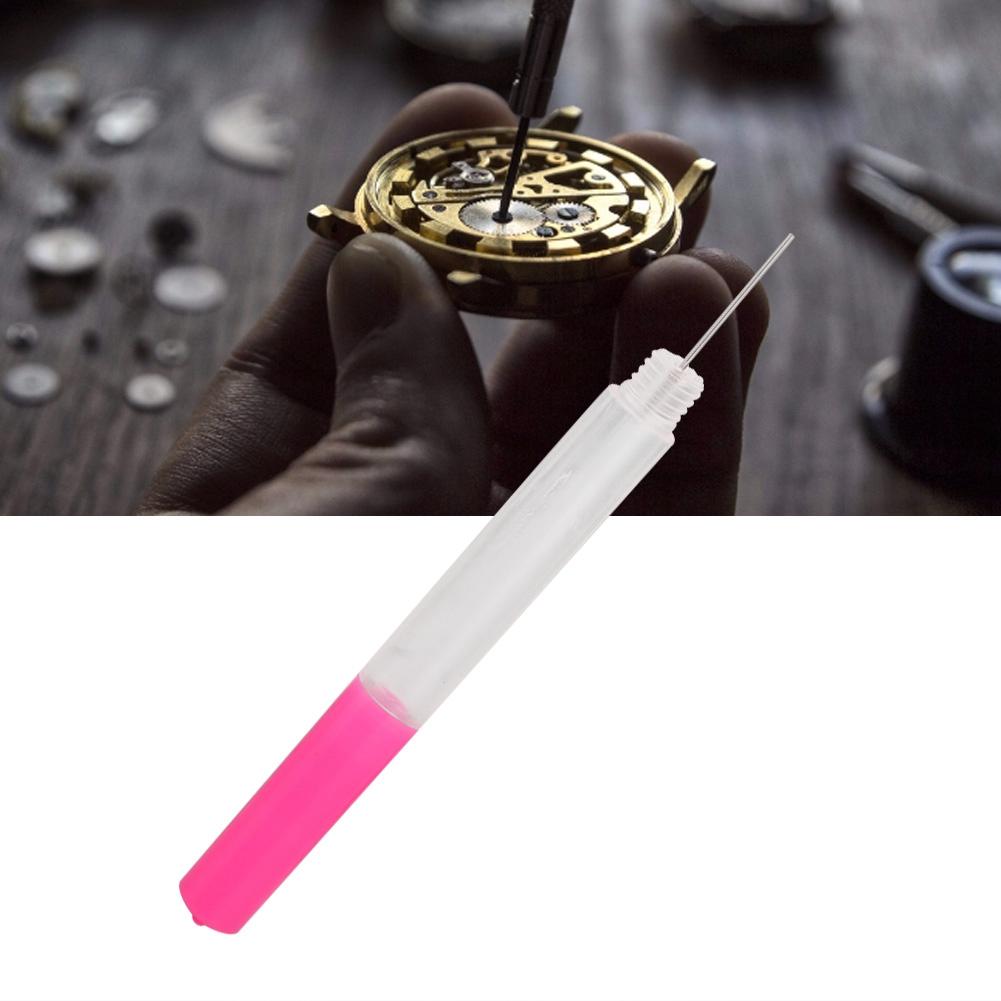 Смазка Масленка Ручка Игла Масленка Инструмент Для Ремонта Часов (розовый)