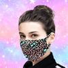 1PC Adult Printed Ice Silk Mask To  Against Dusts And Haze Mask