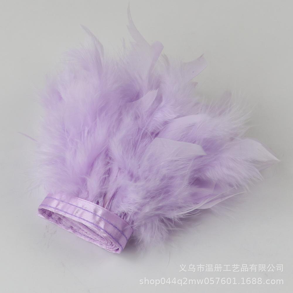 Feather Turkey Feather Lace Car Doll Decorative Fire Piece Cloth Edge Feather Handmade Dress Skirt Material