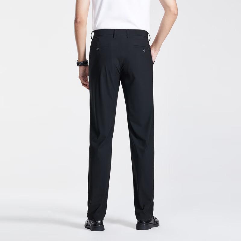 Мужские летние брюки прямого кроя из ледяного шелка в стиле business casual