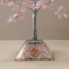 Rose Quartz Crystal Tree Orgonite Base 320 Gemstones