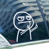 1pcs Funny Stickers, Middle Finger Disdain Gesture Film, Interesting Character Images, Small Stickers for Car Motorcycle