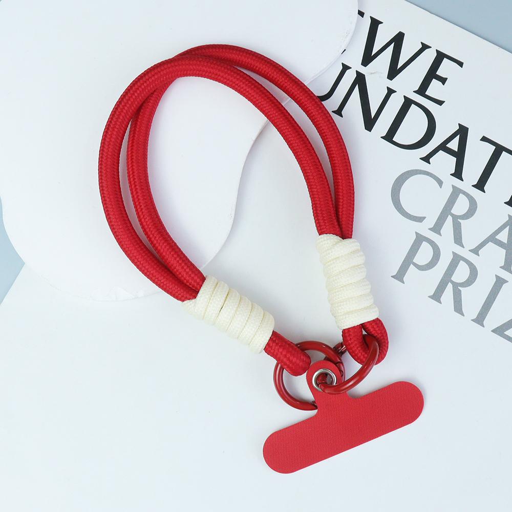 Color Matching Mobile Phone Lanyard Key Chain Creative Short Hand-woven Lanyard Mobile Phone Case Key Ring Bag Sling