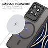 Для Motorola Edge 60 Neo 5G ENKAY HAT PRINCE Магнитный чехол с закаленным стеклом 9H PC TPU Матовое покрытие для телефона