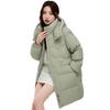 Down Jacket Women's Medium and Long 2025 New Fashion Versatile Loose Casual Thickened White Duck Down Jacket