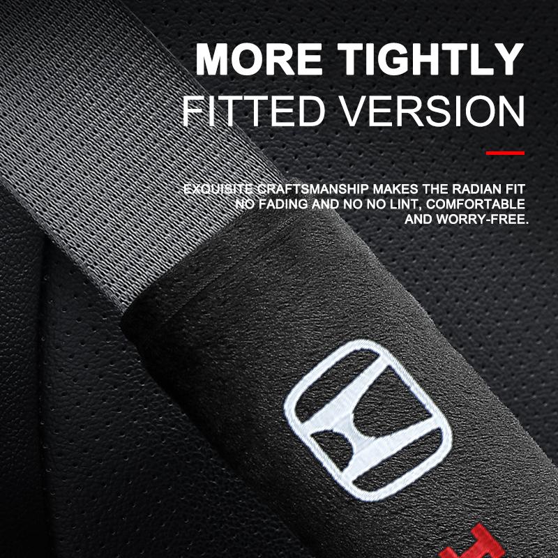 Новая накладка на плечо ремня безопасности автомобиля, подушечки для ремня безопасности, автомобильные аксессуары для Honda Civic Fit Jazz Accord Pilot Passport Stepwgn CRV BRV HRV Vezel