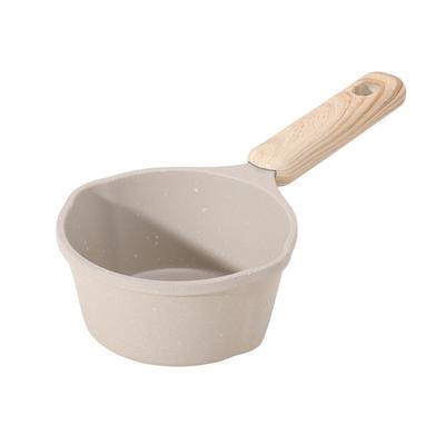 Майфаньши Соус Барбекю Кастрюля Антипригарная Сковорода Толстое Дно Маленькая Кастрюля с Носиком Двухсторонняя Направляющая Носик Безопасная