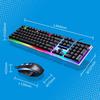 Adjustable Gaming Game USB Wired Keyboard Mouse Set