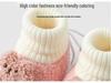 Warm Lambswool Fleece Baby Prewalker Shoes - Non-Slip, Thickened for Autumn/Winter