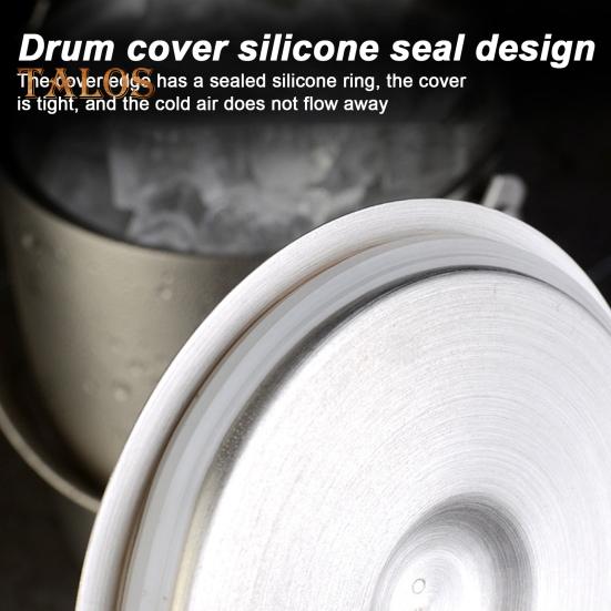 Stainless Steel Ice Bucket 1.6/2/3L Double Wall Insulated Seamless Structure Thickened Handle Ice Bucket for Parties Bars