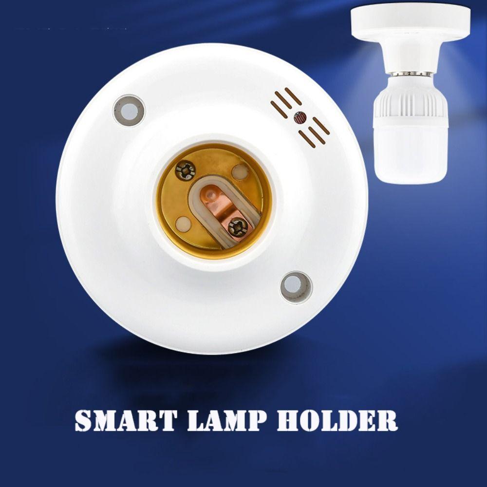 Ceiling Automatic Induction Light Bulb Switch Adapter Lamp Base E27 Lamp Holder LED Bulb Socket