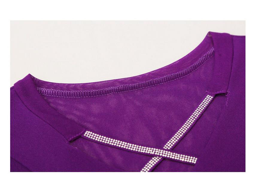 Весна 2025 Мода Сетка Ажурный Волан Длинный Рукав Женский Топ