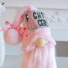 Faceless Dwarf Doll Fight Cancer Theme Plush Gnome Ornament Desktop Decoration For Women Breast Cancer Care Day Home Decor