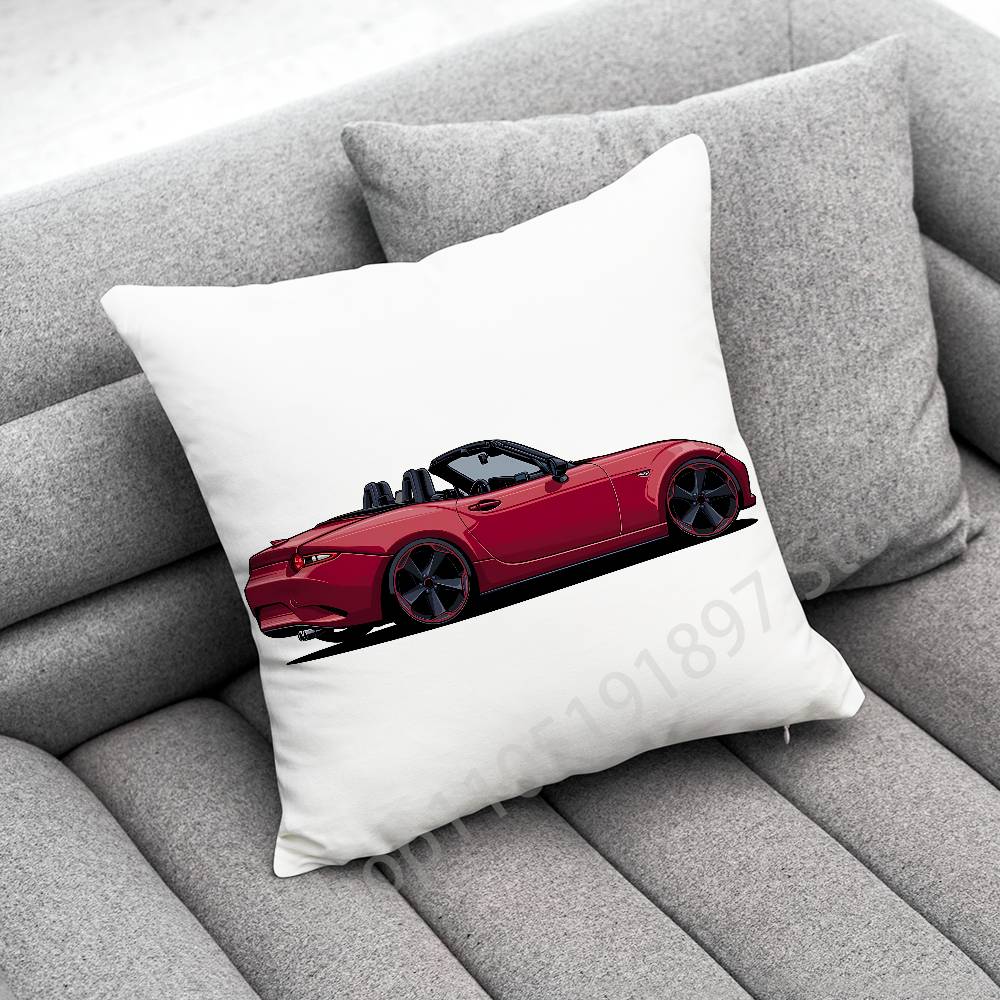M-Mazda M-MX5 Автомобильная наволочка для подушки-броска 45x45см 40x40см 55x55см 50x50см 30x30см Квадратная наволочка для автомобильной подушки