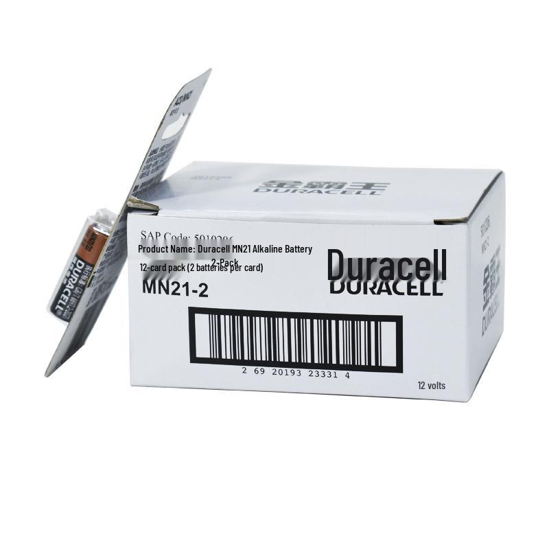 Duracell 12V 23A Alkaline Battery for Remote Controls & Doorbells, Mercury-Free, MN21, 2-Pack
