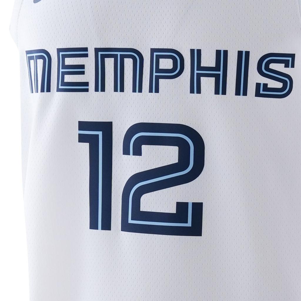 Nike NBA Retro Sports Breathable Fan Edition 21-22 Сезон Grizzlies Morant 12 Баскетбольная майка мужская белая CW3596-100