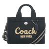 Сумка CP164 CP164 черная холщовая сумка-тоут из переработанной кожи 26 [Coach] (Рюкзак) Женский [Бренд] [Товар]