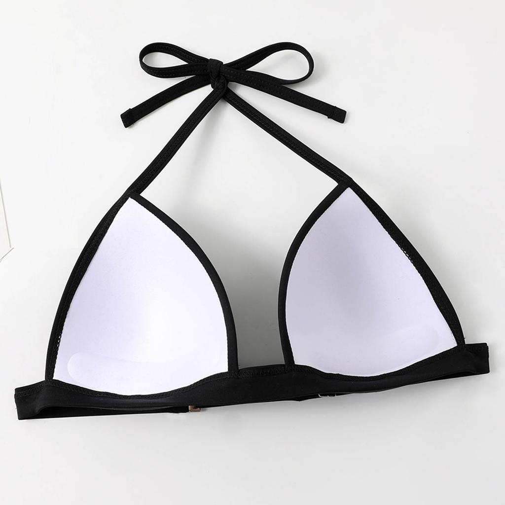 Женская мода, раздельное сексуальное бикини с подушечками для бюстгальтера, без стального бюстгальтера, купальник