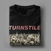 Футболка с принтом американской хардкор-панк группы Turnstile для мужчин и женщин Графические футболки 100% Хлопок Одежда