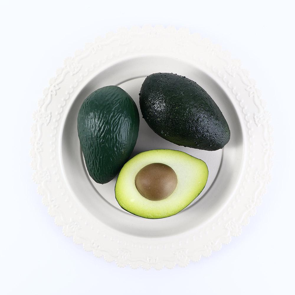 Plastic Fake Fruit Artificial Avocado Photography Props Table Decoration Party Ornaments