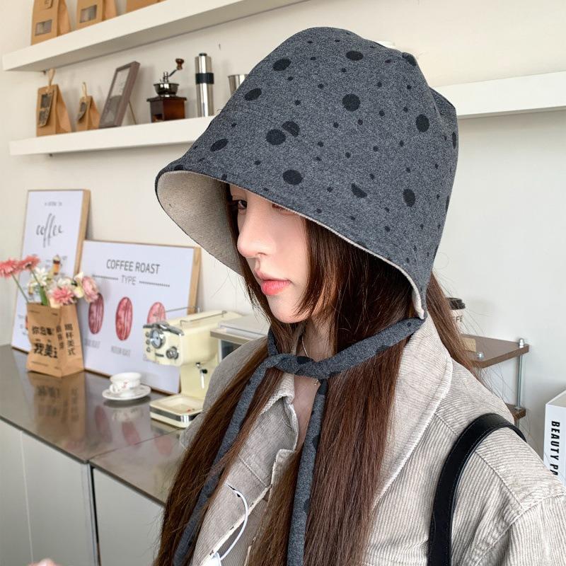 Women S Japanese Reversible Polka Dot Bucket Hat Sun Protection For Travel