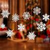 Zhongran White Snowflake Ornaments for Christmas Trees and Windows
