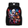 Рюкзак Хэллоуин Клоун Ужасы Фильм Ужасов Terrifier для Мужчин Женщин Водостойкий Школьный Колледж Сумка с Принтом Рюкзак для Книг