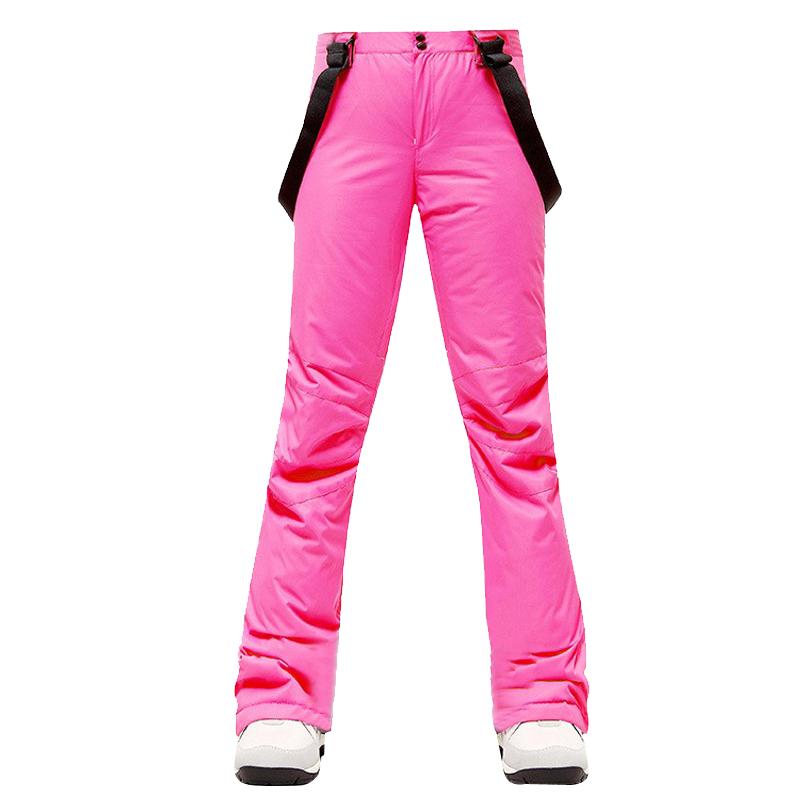 -30 Degrees Ski Pants Women Winter Outdoor Thicken Windproof Waterproof Warm Snow Trousers Sports Snowboarding Breathable Pants