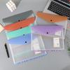 6 Pcs PP Binder Folders A4 Punched Pockets Perfect Label Loose-Leaf  School