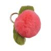 Розовый персиковый пушистый персиковый брелок украшение плюшевый шарик кулон мех кролика рекс брелок рюкзак
