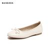 Senda Grandma Shoes Women's 2026 Autumn New One Foot Flat Bottom Shallow Mouth Single Shoes WP116CQ6