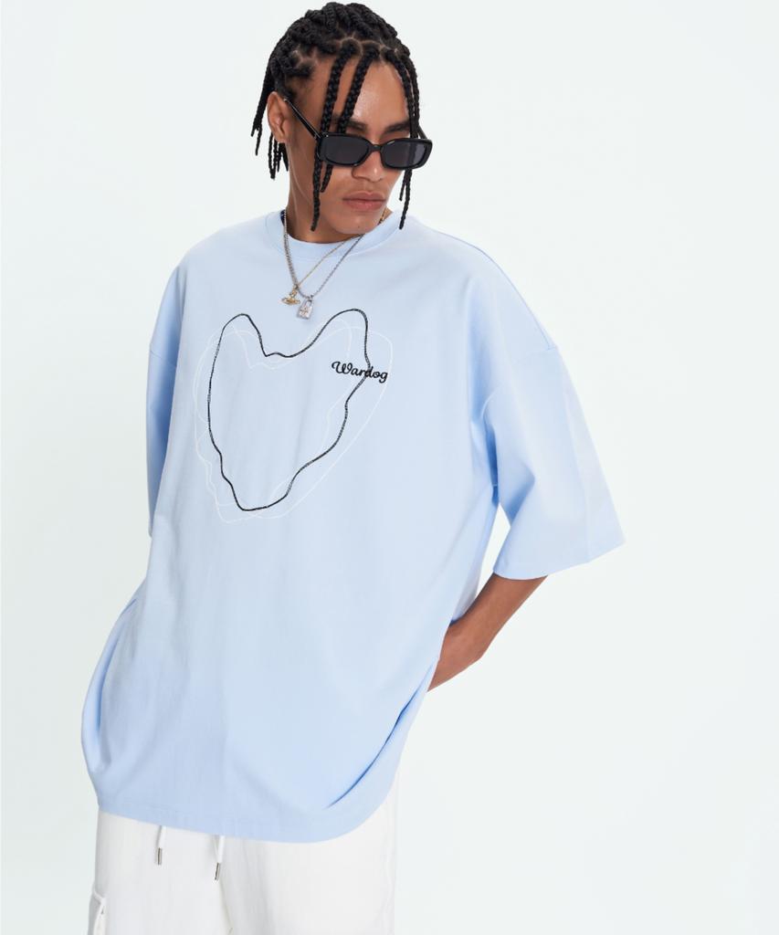 WARDOG Line Drawing T-Shirt Powder Blue