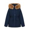 Casual winter tooling cotton clothes women's extra thick cotton big fur collar hooded pie overcome simple and generous, suitable for multi-region