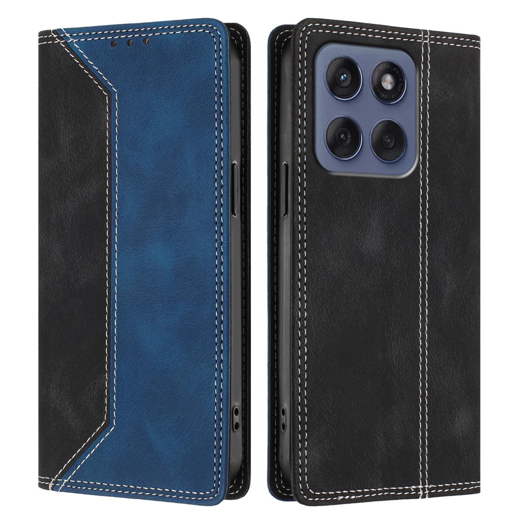 Кожаный кошелек-чехол с магнитными картами для Motorola Moto Edge 70 60 50 40 30 Pro Fusion Neo 60 Stylus, книжка, простой, с подставкой, чехол для телефона