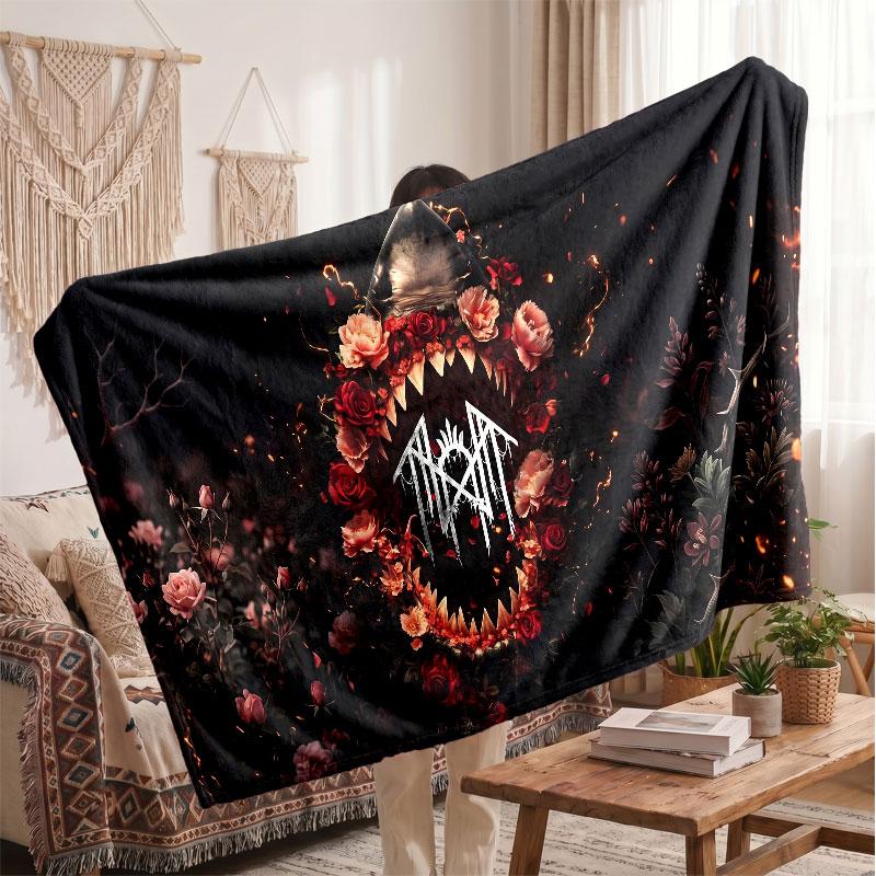 Warm Flannel BlanketSleep Token Soft Cozy Throw Blanket for Bedroom Couch