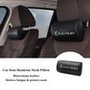 EZQZ3 Car Seat Headrest Neck Pillow PU Leather For Lexus FSPORT LBX NX RX 350h 450h ES UX 300e GS GX IS LS LX CT LC RC GX460 Ct200h