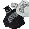 Y2K Unisex Rhinestone Full Face Zipper Hoodies Sweatshirt Loose Oversized Gothic Letter Star Print Men's Women's Streetwear Coat