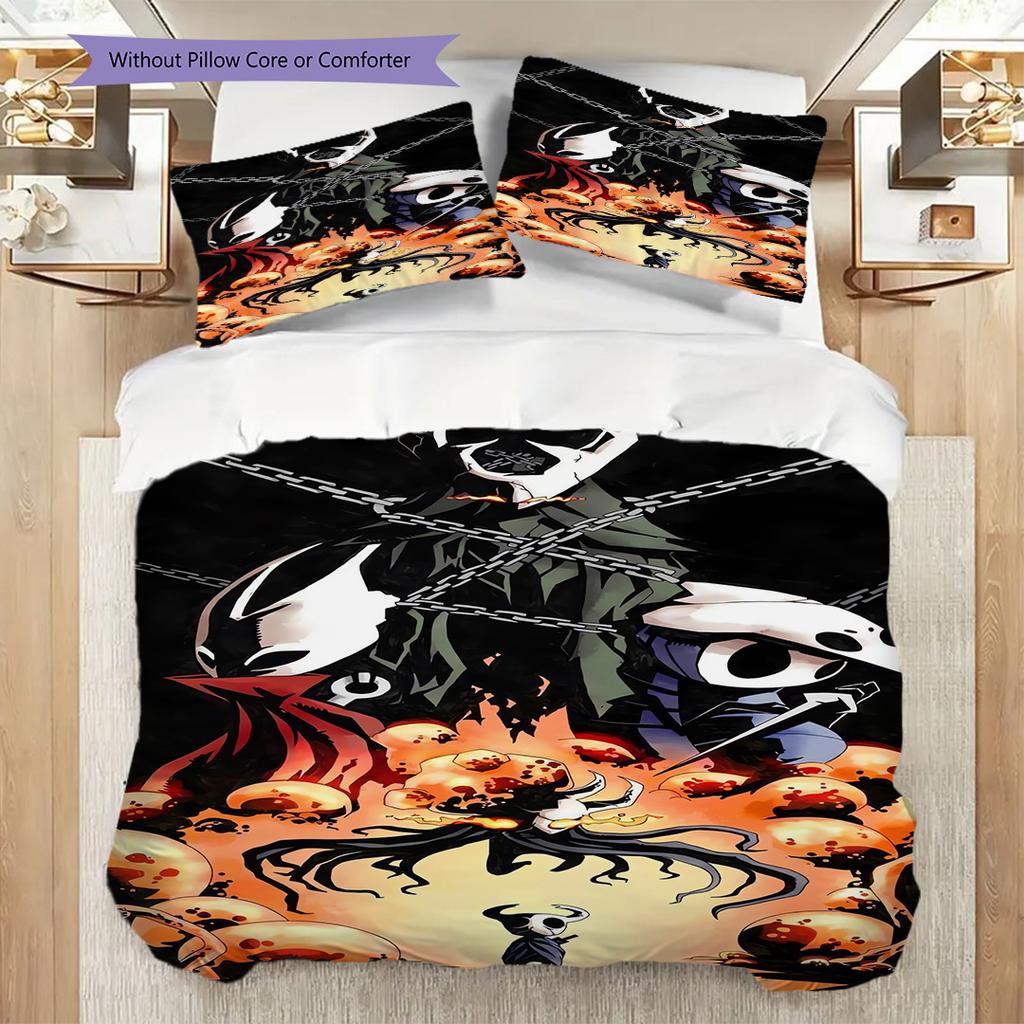Mystical Guardian Aura Bedding (1 * duvet cover + 2 * pillowcase, without core) 2D Flat Christmas birthday gift Bedding set Soft and comfortable
