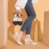 Fashion Women Platform Wedge Linen Sandals Fast Shipping Versatile Braided Buckle Breathable Wedge Sandals High-Heeled Shoes SandáLias