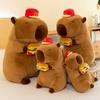 Mcdonalds Corp Capybara Hamburger Plush Toy Stuffed Animal Doll Kids Gifts