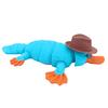 3D Printed Platypus Articulated Flexible Animal Stress Relief Toy Platypus Wearing Hat Desktop Pet Fidget Toy for Home Office Decoration