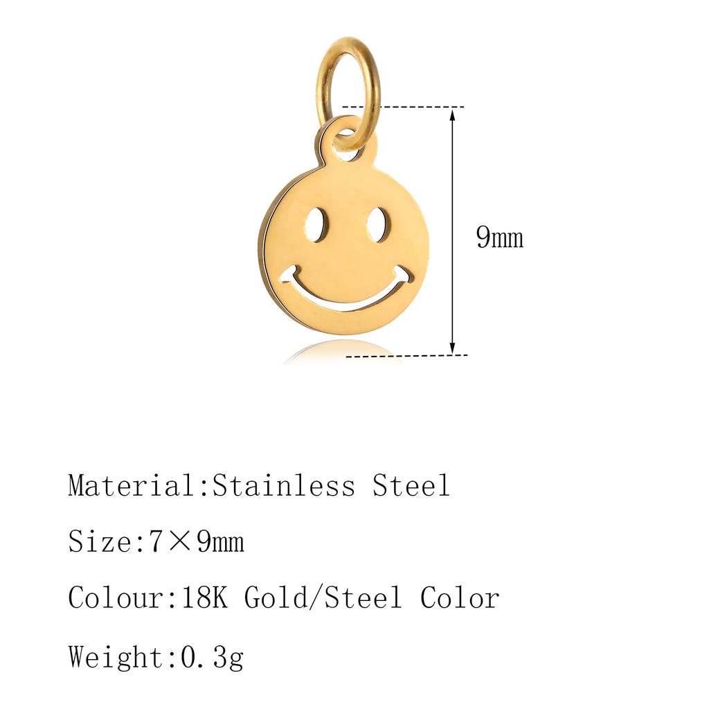 5PCS Mini Star Moon Charms For Making Necklace Bracelet Pendants Findings stainless steel Flower Love Charm DIY Handmade Jewelry