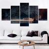 5 Pieces Lanscape Canvas Poster Painting Nature Fall Lake House Wallpaper Modern Wall Picture Home Decor For Living Room Arts No Frame