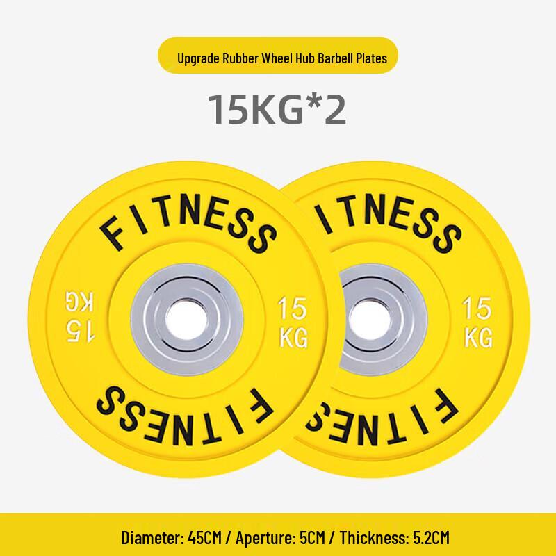 Yimai 150KG Rubber Colored Barbell Plate Set