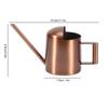 300ml Small Stainless Steel Watering Can Plant Flower Long Spout Sprinkling Pot for Home Use