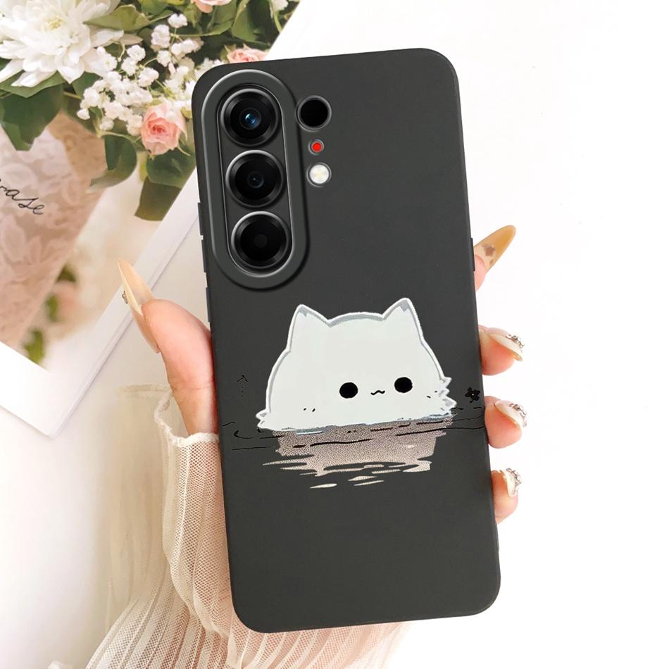 For Tecno Camon 50 Pro 4G CN5c Cute Cat Flower Cartoon Phone Case For Tecno Camon 50Pro 4G Soft Silicone Covers Bumpers