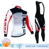 2025 Men's Winter Thermal Fleece Cycling Jersey Sets Long Sleeve Bicycle Clothing MTB Bike Wear Road Bicycle Racing Cycling Suit