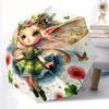1pc Lovely Tinker Bell Automatic Folding Umbrella - 3 Folding Design, Vivid Cartoon Pattern, Suitable for Outdoor Activities, A Gift for Fan