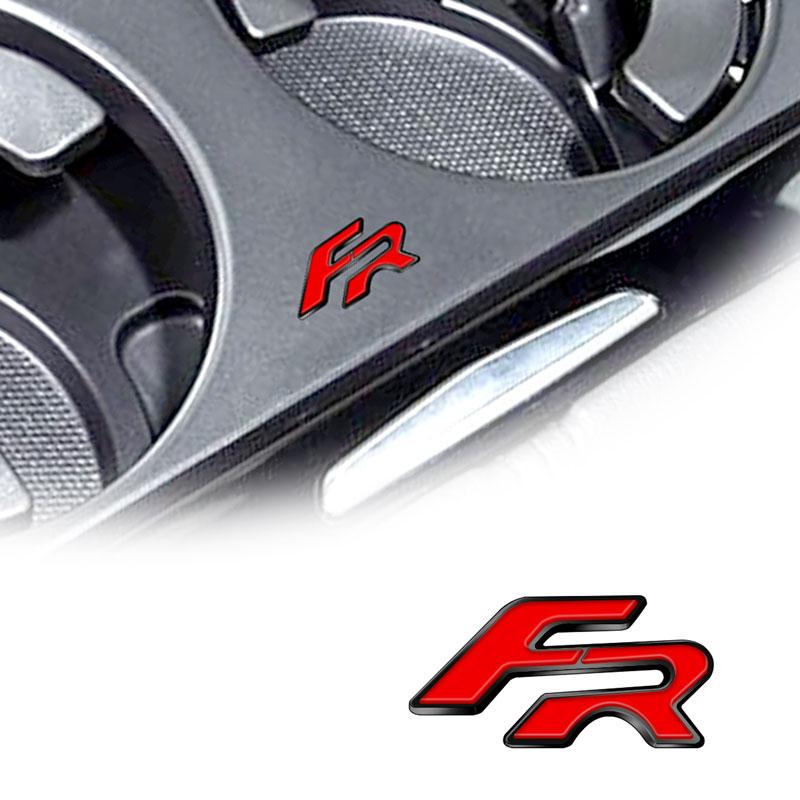 Металлический автомобильный стайлинг FR наклейка на руль значок эмблема для Ibiza Leon Alhambra Exeo Ateca Altea oledo Mii Formentor E-Racer